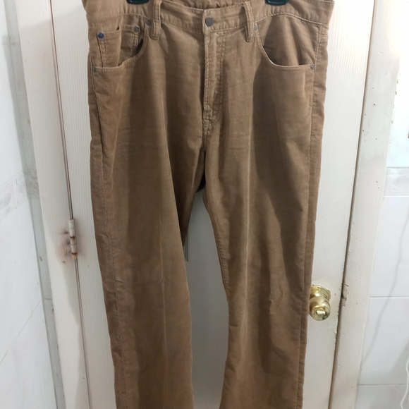 GAP 1969 Straight Golden Corduroy Men 36 X 30 Pants 5 Pocket Jeans - Picture 5 of 5